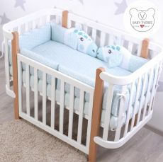 Дитячий постільний комплект Veres Love is mint 6 одиниць